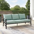 Crosley Furniture Outdoor Metal Sofa, Mist & Oil Rubbed Bronze KO60027BZ-MI
